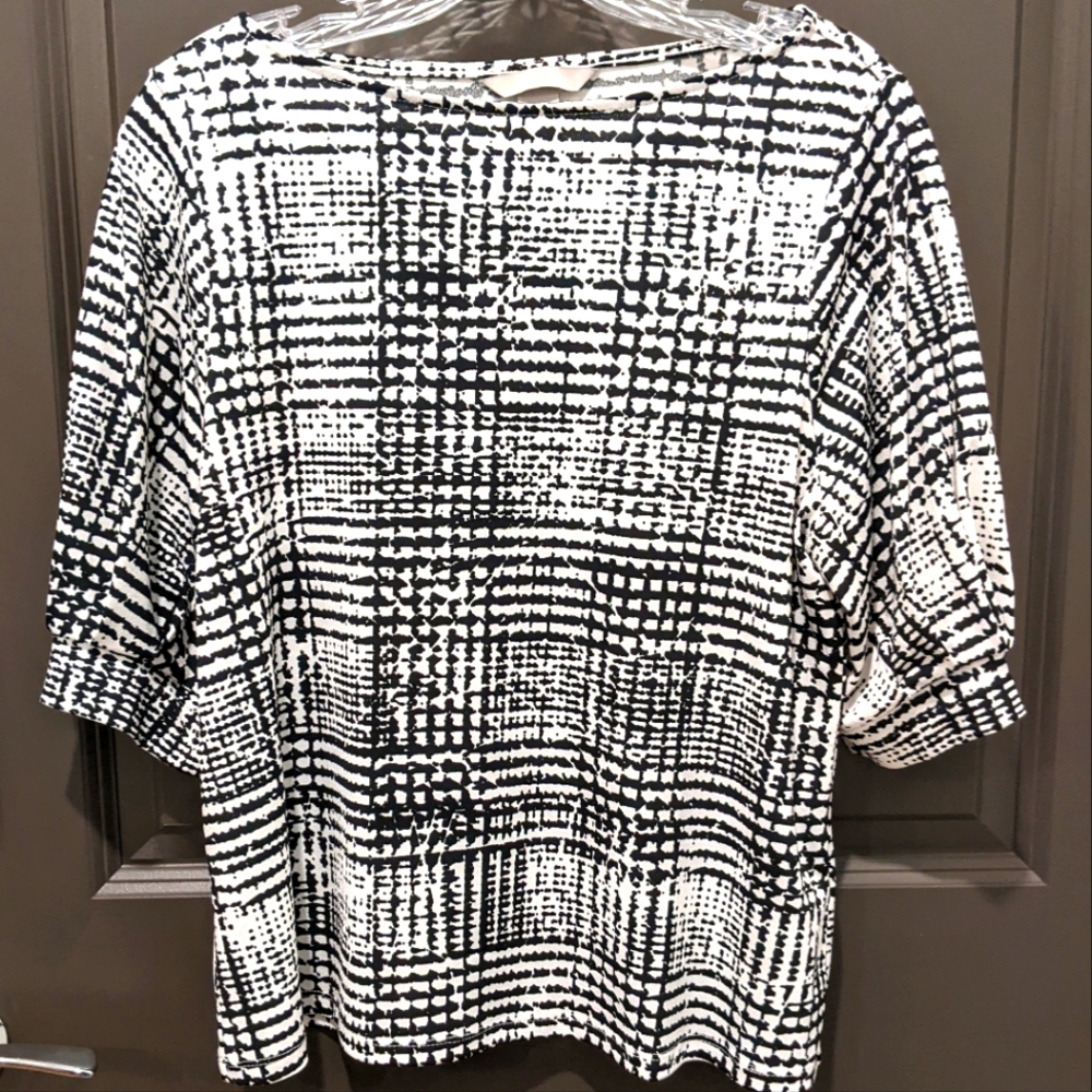 H&M Blouse in Black & White